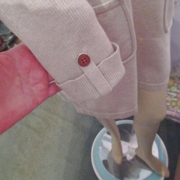 J. McLaughlin Ribbed Knit Turtleneck Sweater Size XL Pockets Tunic Soft Longline - Picture 7 of 11